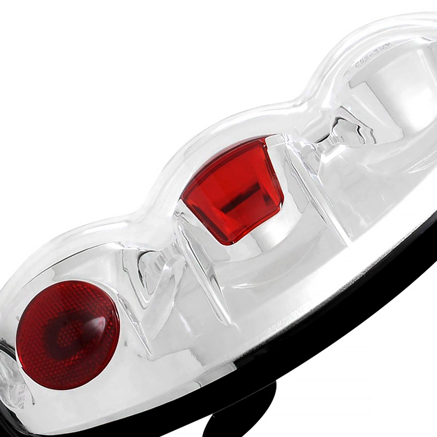 1995-1997 Ford Explorer Tail Lights Chrome Housing/Clear Lens