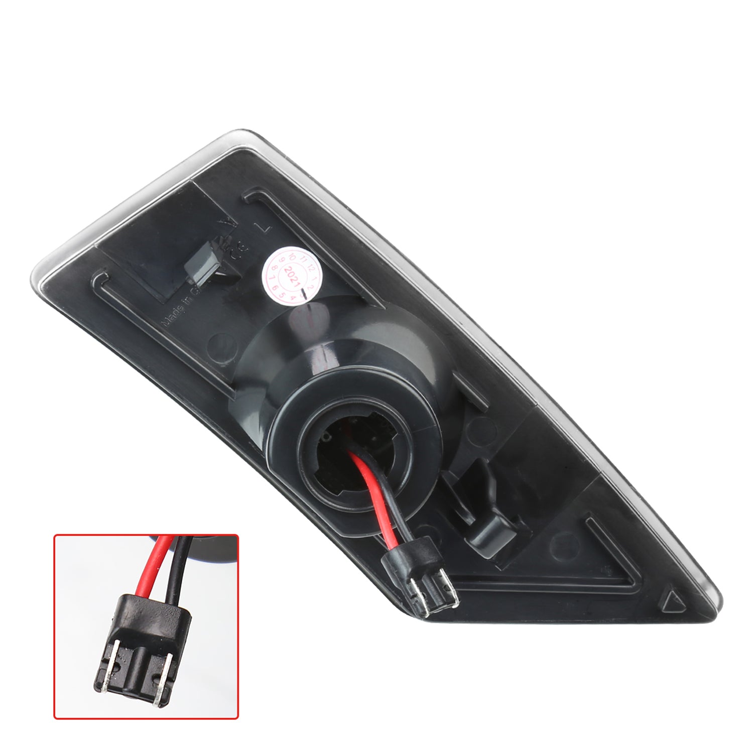 2019-2021 Ford Ranger 2PC LED Side Marker Lights Chrome Housing/Clear Lens