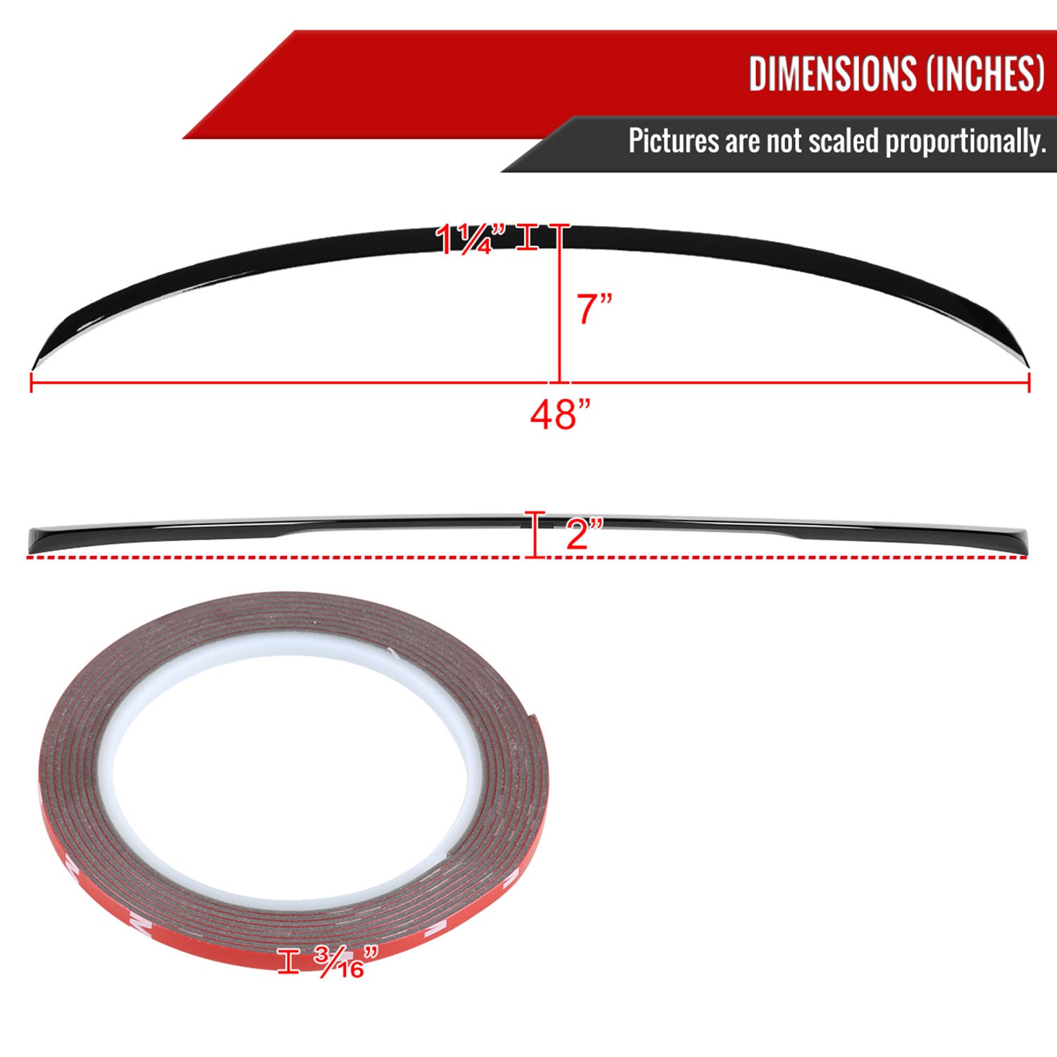 2019-2023 BMW 3 Series G20 Glossy Black ABS Rear Trunk Spoiler