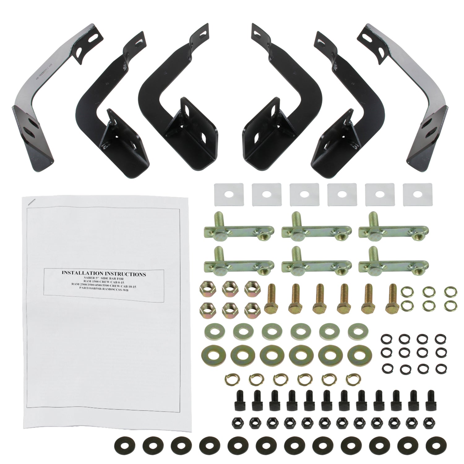 2009-2018 Dodge RAM 1500 2500 3500 4500 5500 Crew Cab Alu Side Step Bars