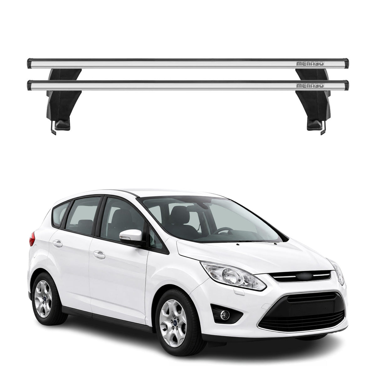 2013-2017 Ford C-Max Roof Rack Cross Bars Silver