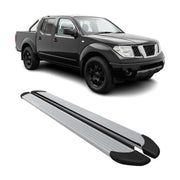 2005-2021 Nissan Frontier Running Boards Side Steps Silver