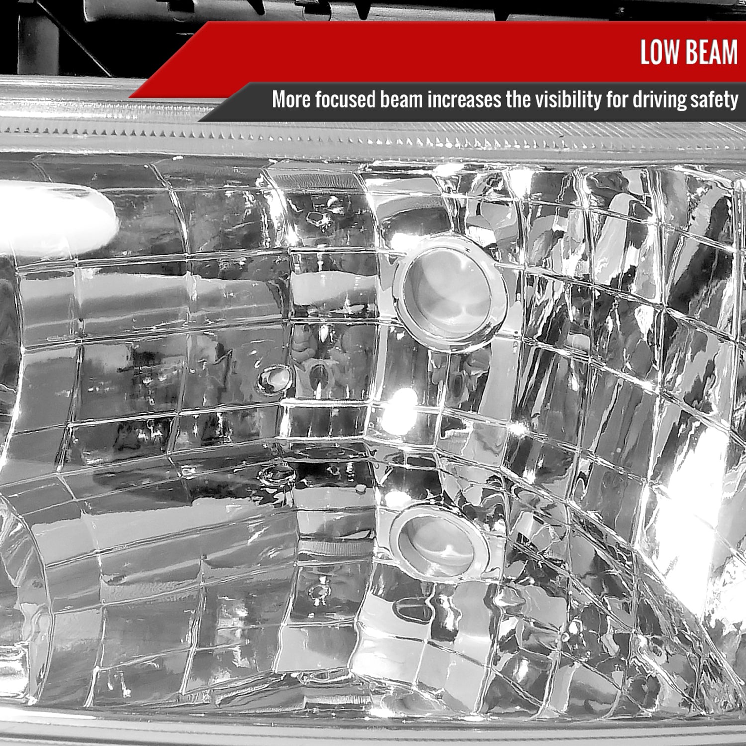 1999-2006 Chevy Silverado/Tahoe/Suburban Factory Style Headlights Chrome/Clear