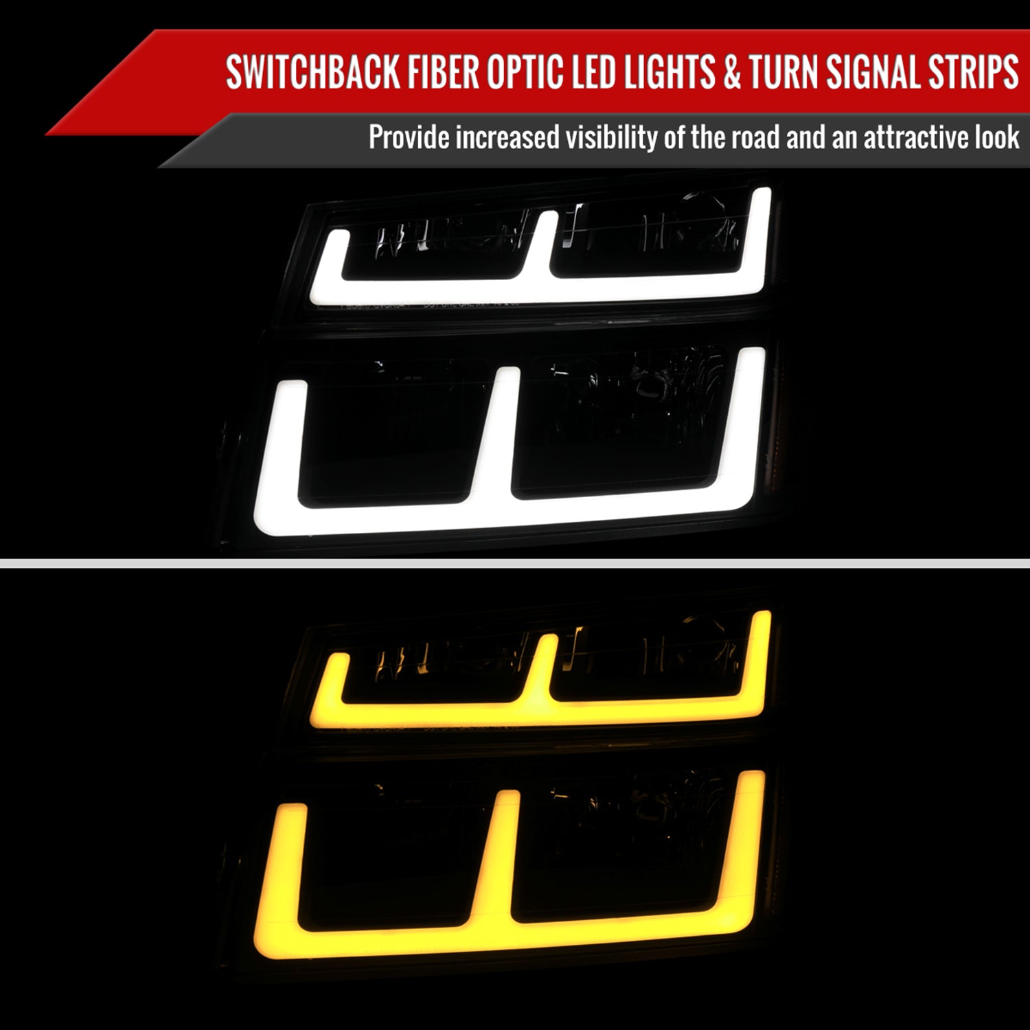 2004-2012 Chevy Colorado / Canyon LED Factory Headlights Amber Corber Lamp