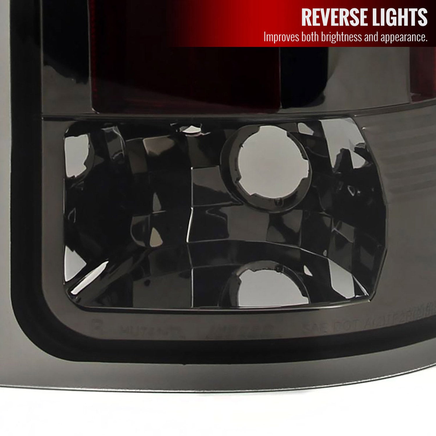 2007-2014 GMC Sierra LED Tail Lights Chrome Housing/Smoke Lens