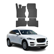 2017-2026 Jaguar F-Pace Floor Mats Liners Full Set All Weather Rubber Black