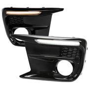 2018-2021 Subaru Impreza WRX STI LED Signal Fog Light Bezels Glossy Black
