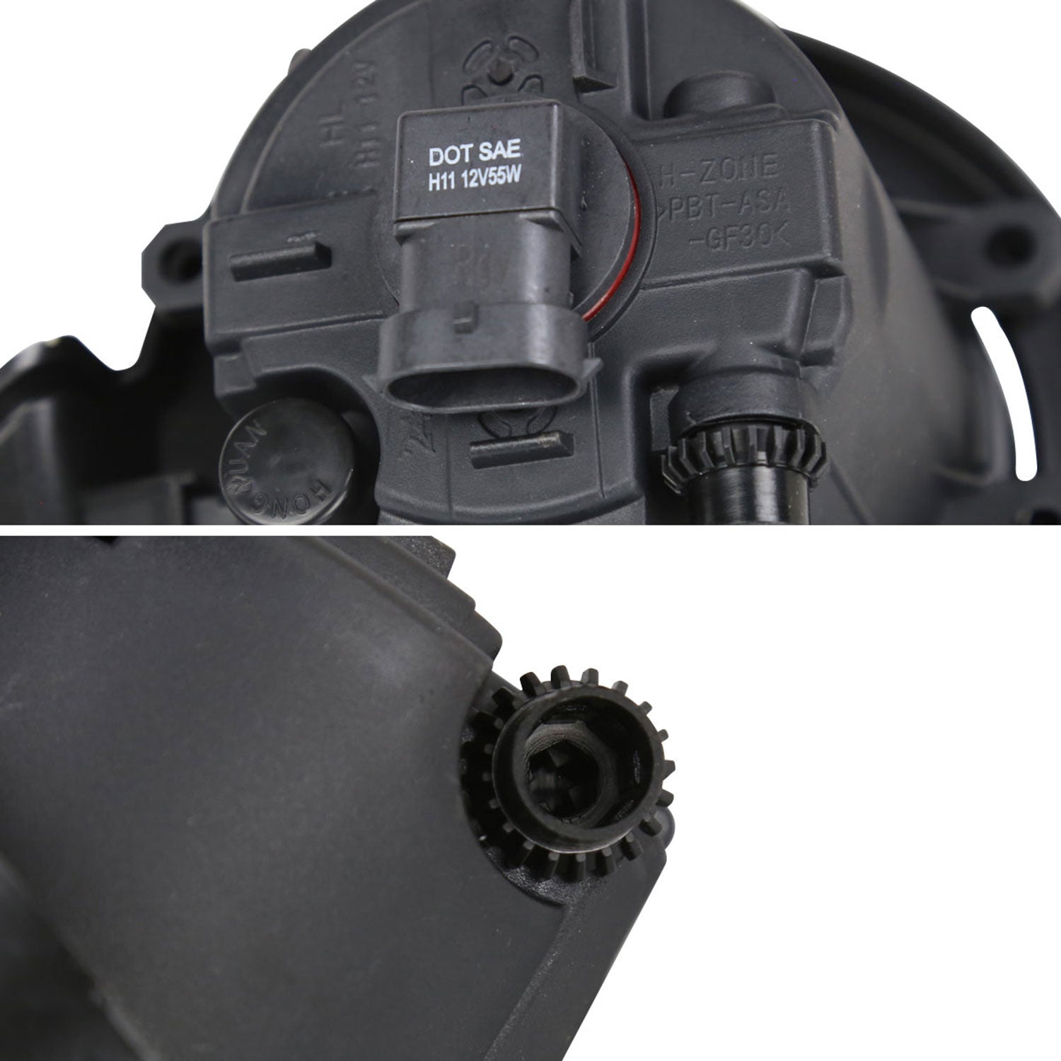 2018-2019 Toyota C-HR 12V/55W H11 Fog Lights Kit Chrome Housing/Clear Lens