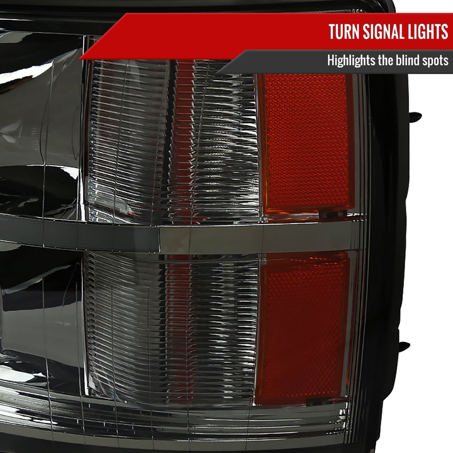 2007-2013 Chevy Silverado 1500 2500HD 3500HD Headlights LED Bar Chrome