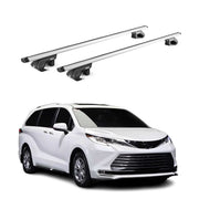 2021-2025 Toyota Sienna Roof Rack Cross Bars Silver Luggage Carrier 2 Pcs