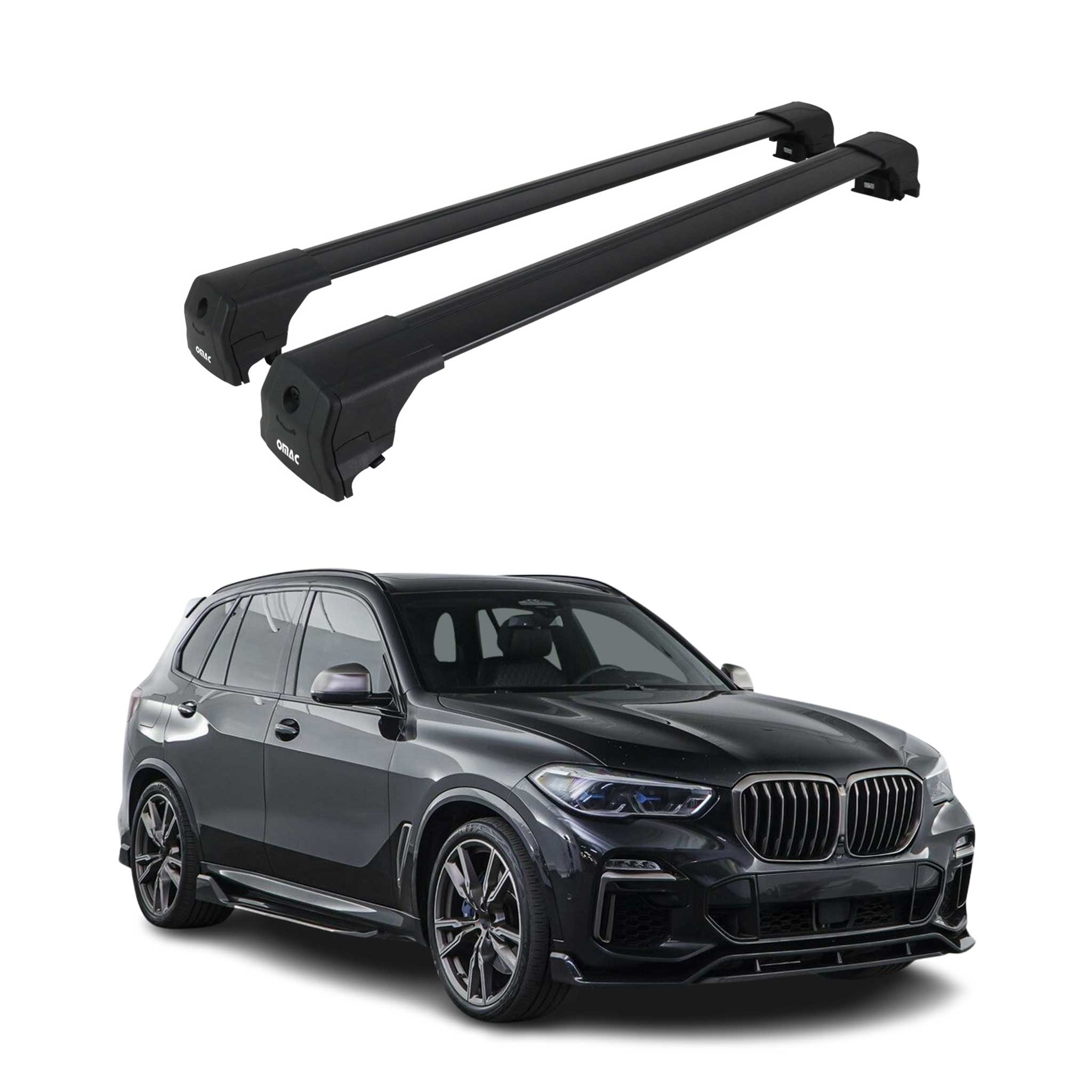 2019-2026 BMW X5 G05 Roof Rack Cross Bars Black