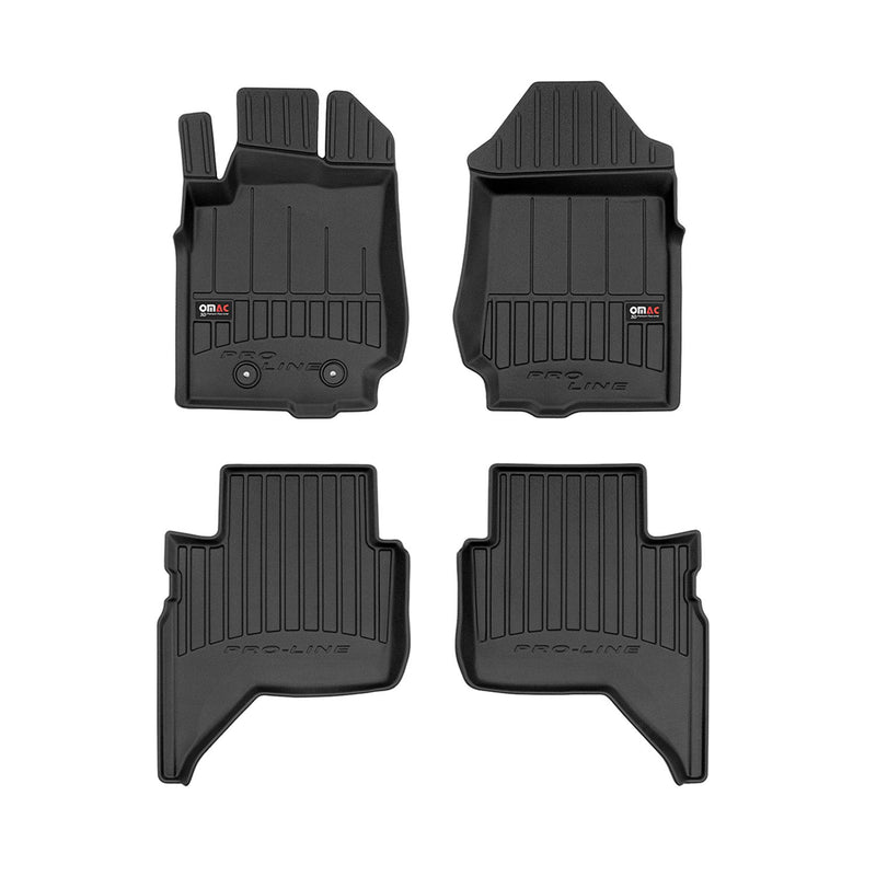 2019-2023 Ford Ranger SuperCrew Premium Floor Mats Liners Full Set All Weather Heavy Duty