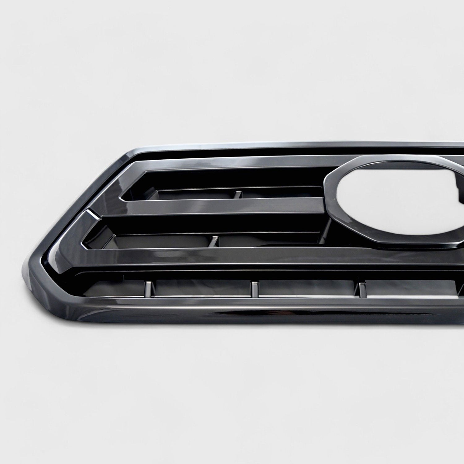 2020-2024 Toyota Tacoma Grille Overlay Gloss Black 1Pcs ABS Plastic