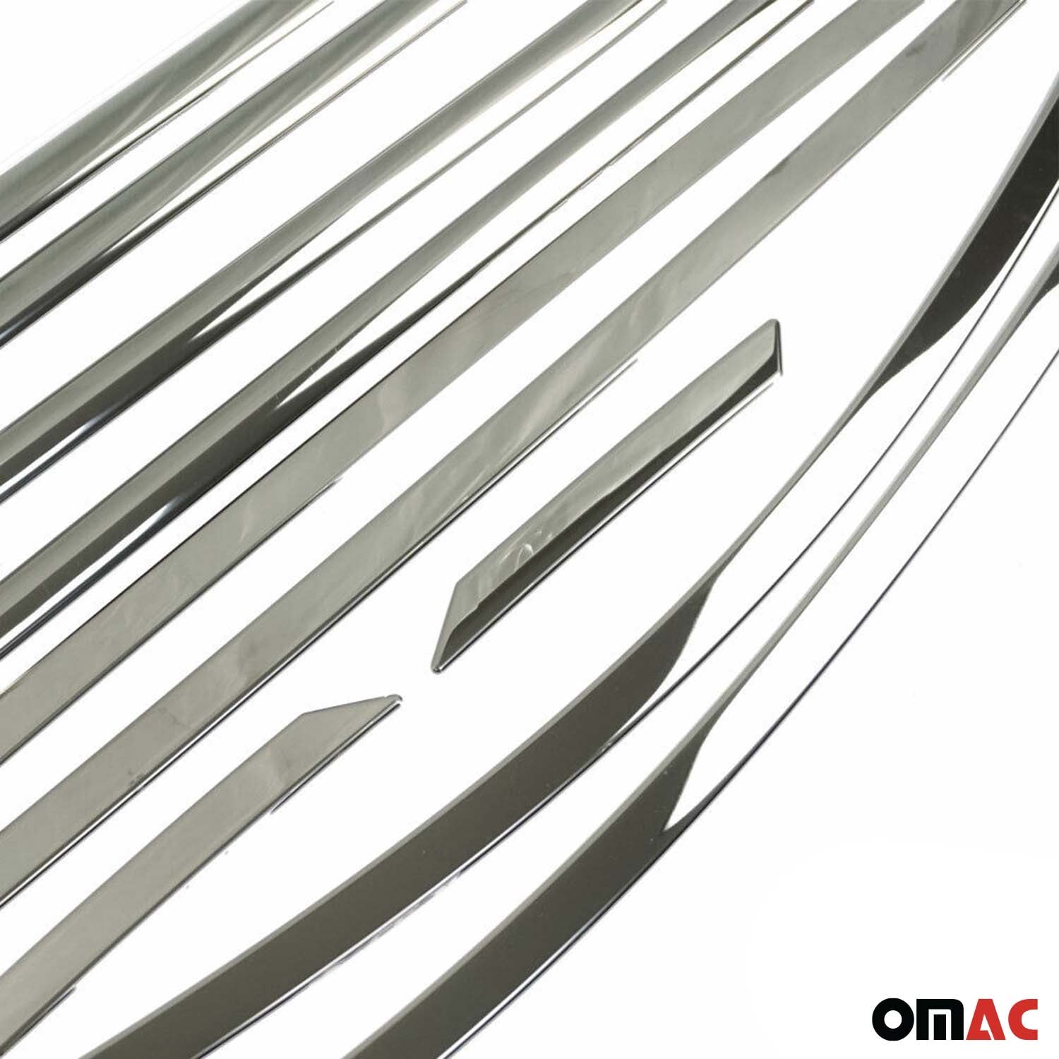 2016-2021 Hyundai Tucson Window Molding Trim Streamer Stainless Steel Dark 14 Pcs