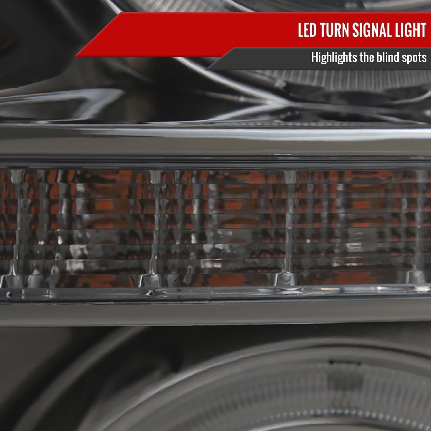 2011-2016 F-250 F-350 F-450 F-550 Dual Halo Headlights LED Signal Smoke