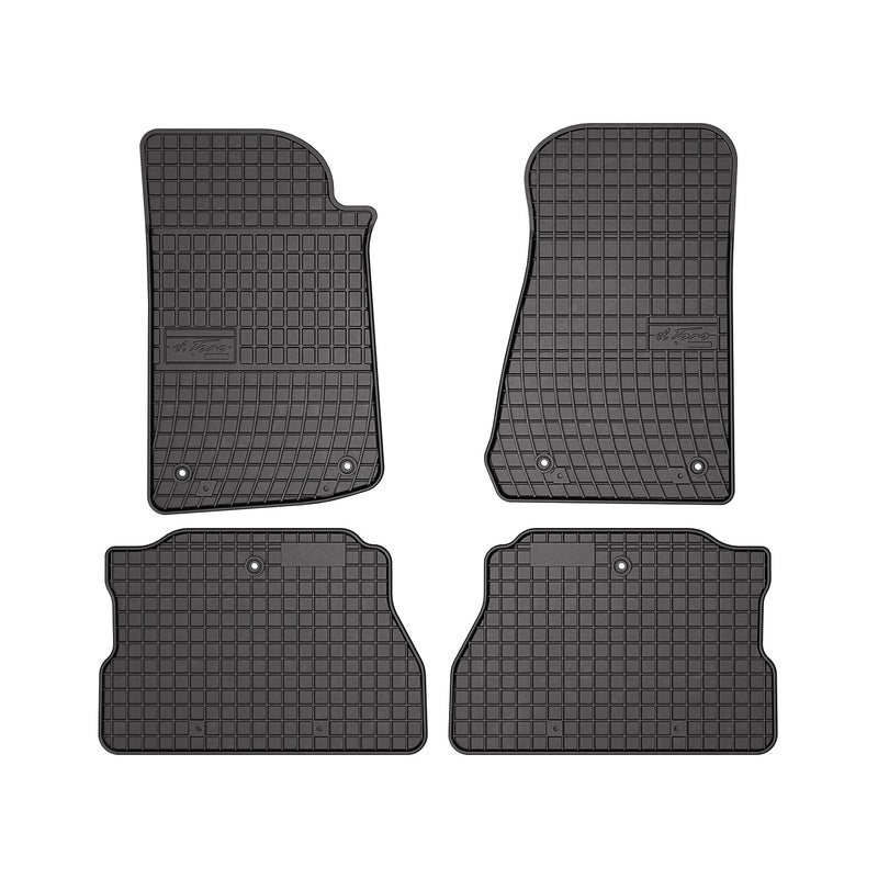 2018-2025 Jeep Wrangler Floor Mats Liners Full Set All Weather Rubber