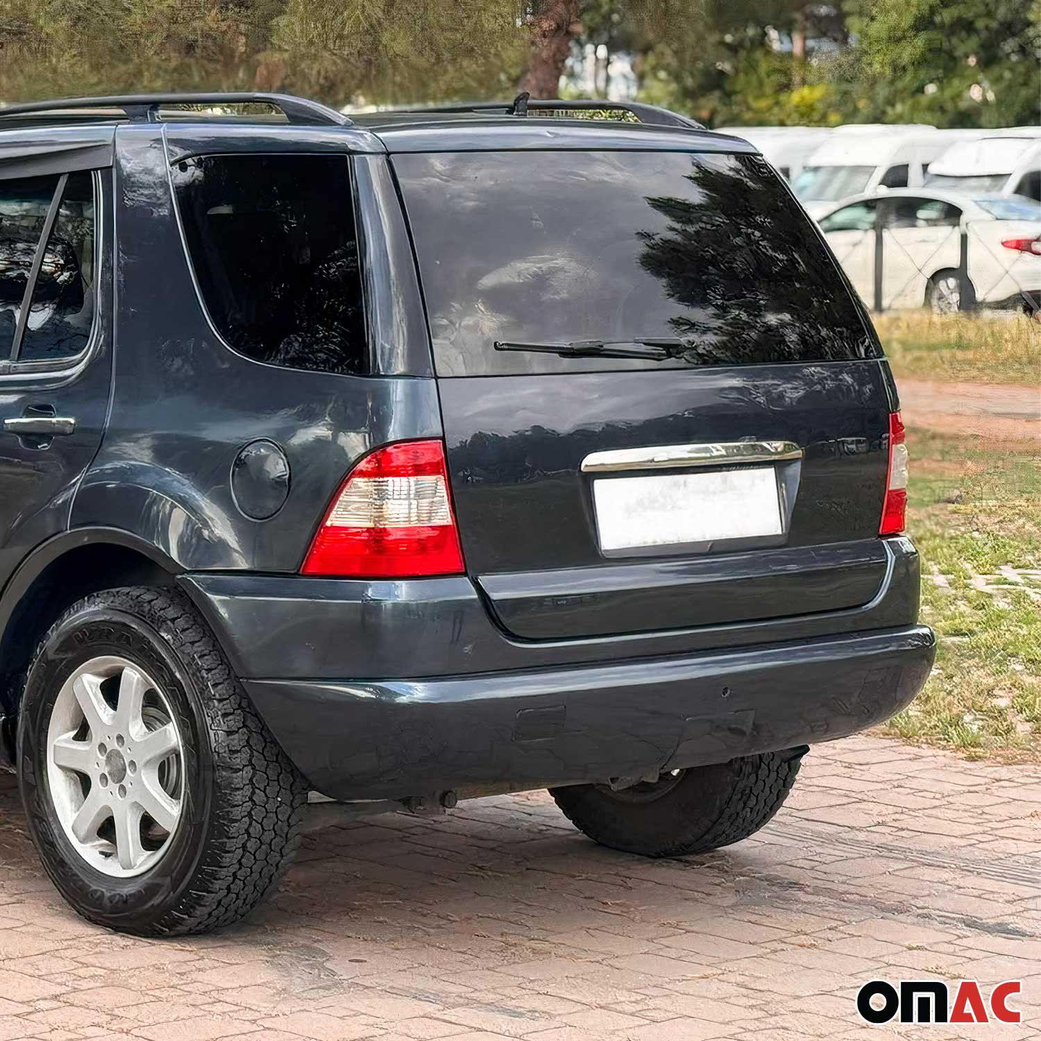 1997-2005 Mercedes M ML Class W163 Rear Trunk Tailgate Handle Cover Stainless Steel