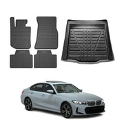 2021-2025 BMW 3 Series G20 Sedan 2019-2025 / M3 G80 Floor Mats & Cargo Liner Full Set All Weather
