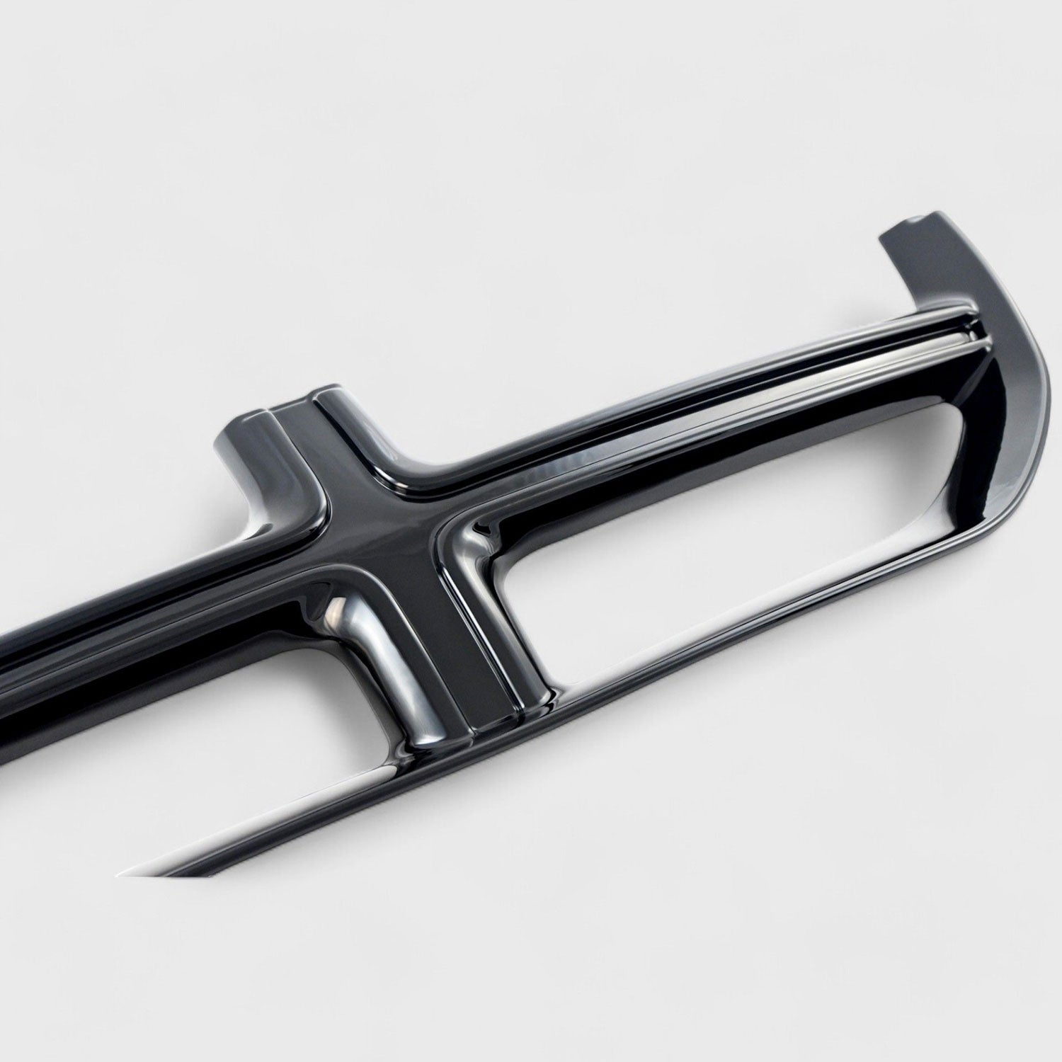 2011-2020 Dodge Grand Caravan Grille Overlay Gloss Black 1Pcs ABS Plastic