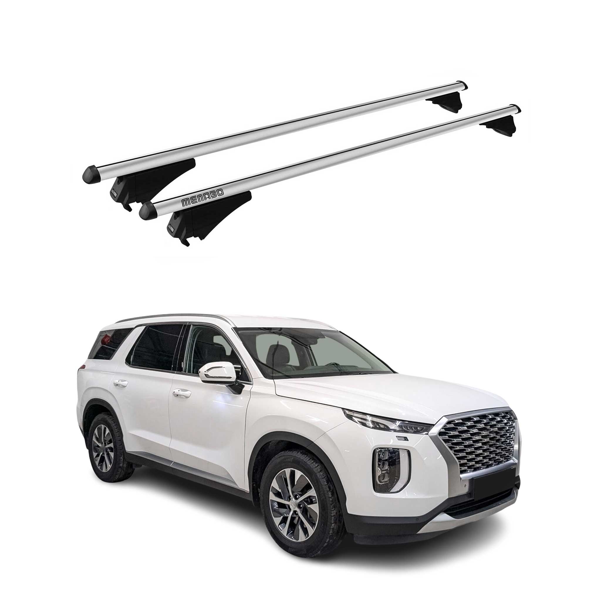 2020-2025 Hyundai Palisade Roof Rack Cross Bars Silver