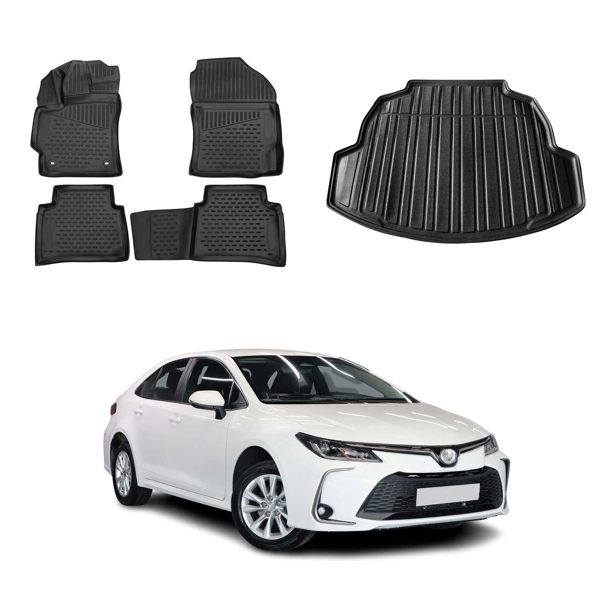 OMAC Floor Mats & Cargo Liners for Toyota Corolla 2019-2026