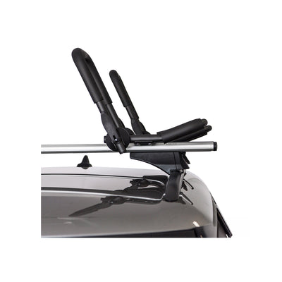 Kayak Carrier Canoe Boat Surf Snowboard Roof Mount Car Cross J-Bar Rack 2Pcs