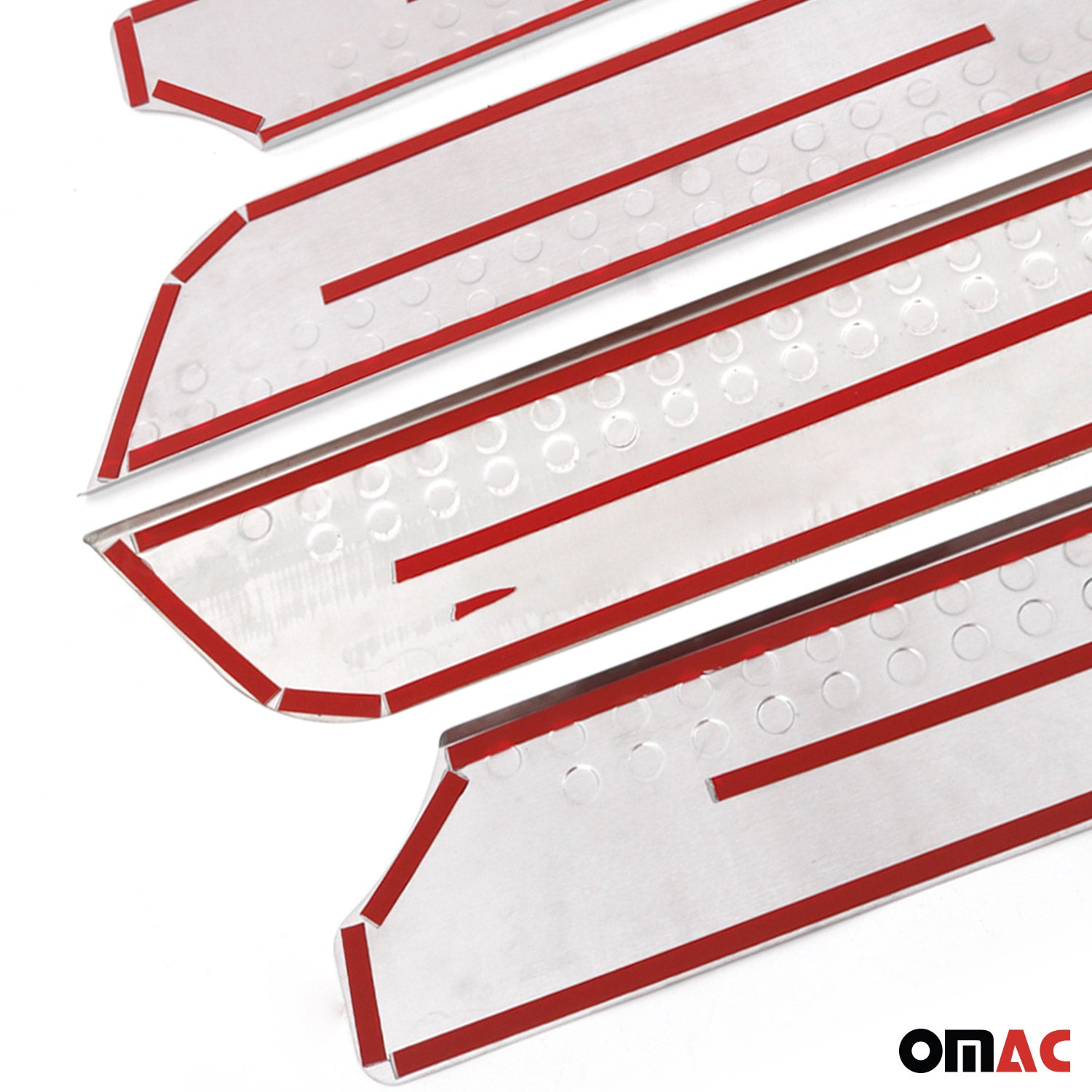 1993-2003 VW Eurovan Door Sill Scuff Plate Scratch Protector Stainless Steel Silver 2Pcs