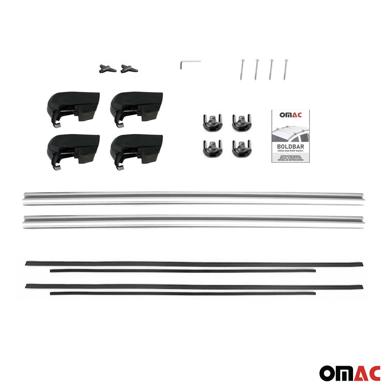 2022-2026 Hyundai Tucson Roof Rack Cross Bars Silver