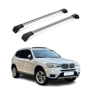 Roof Rack Cross Bars Aluminum for BMW X3 F25 2011-2017 Silver 2Pcs