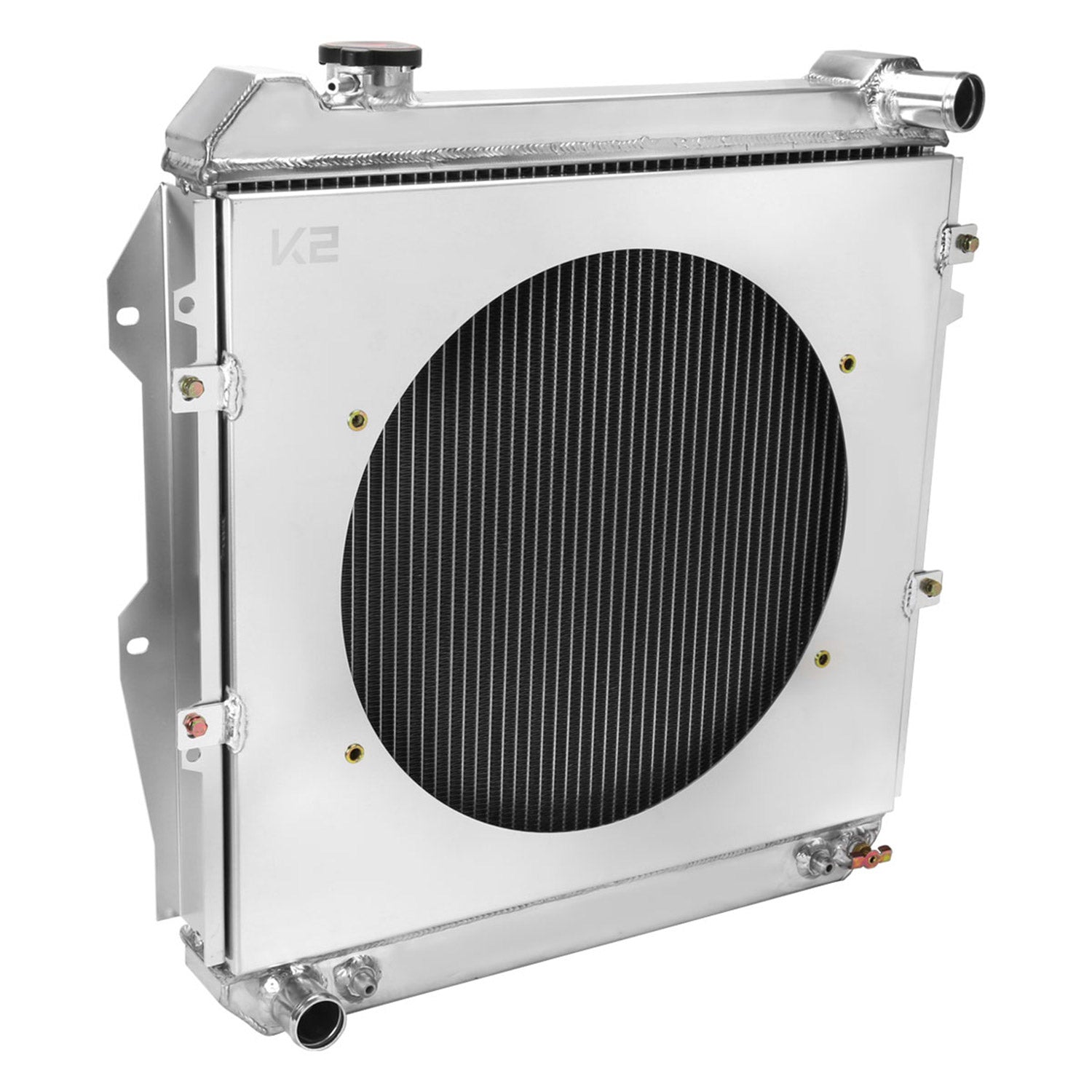 1988-1995 Toyota Pickup/4Runner V6 3 Row Radiator with Fan Shroud