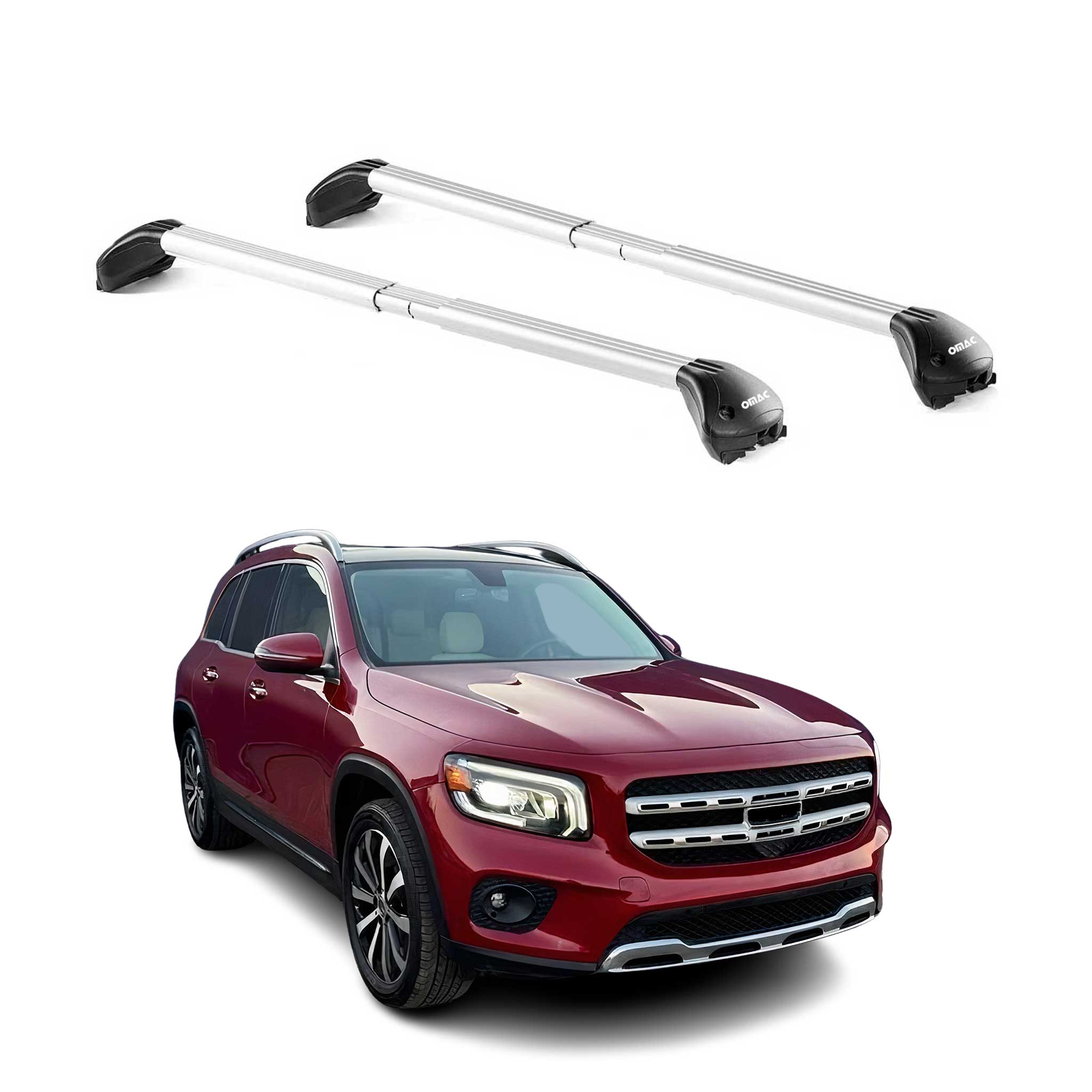 2020-2025 Mercedes GLB Class X257 Roof Rack Cross Bars Silver
