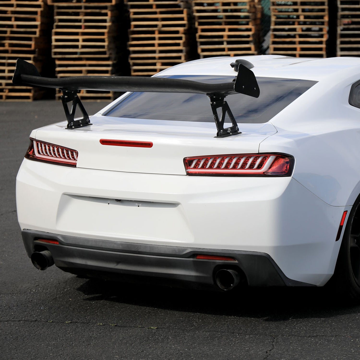 2016-2018 Chevy Camaro Sequential LED Tail Lights Chrome/Red Clear Lens