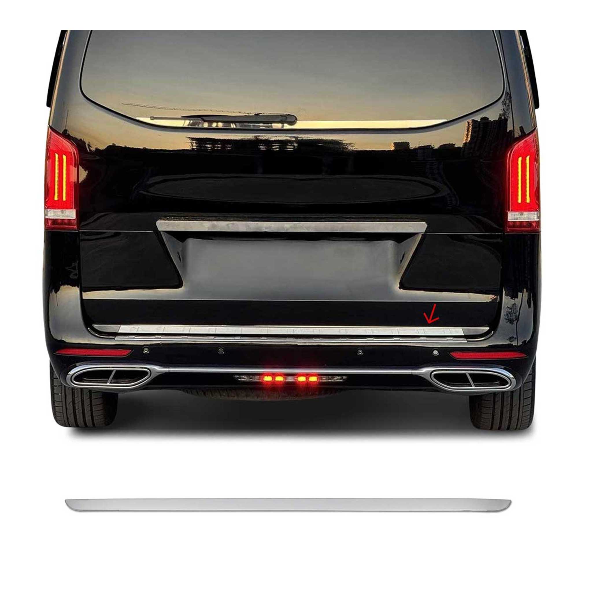2016-2024 Mercedes Metris Rear Trunk Molding Trim Stainless Steel Silver 1Pc