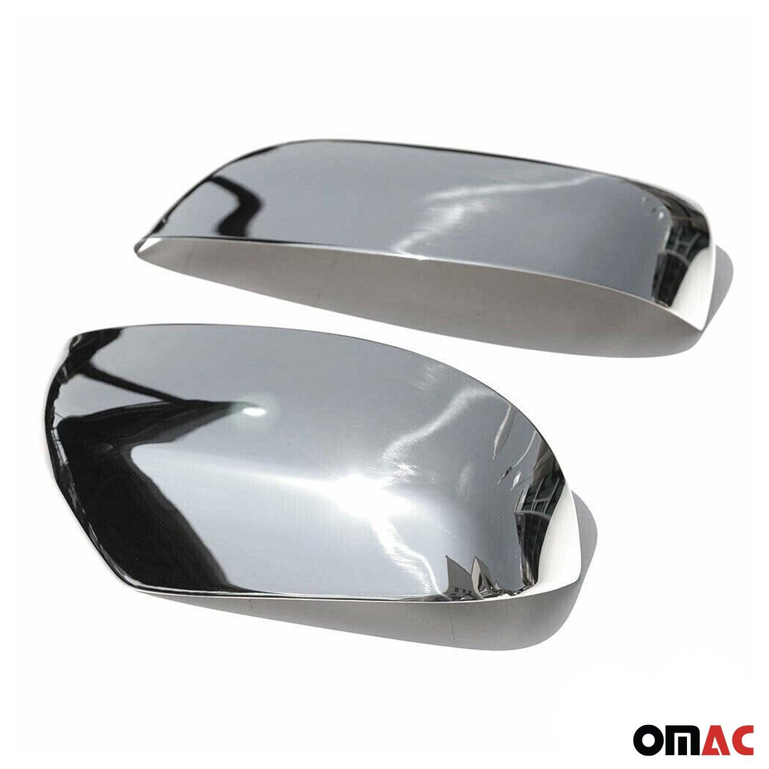 2010-2013 Lexus GX 460 Side Mirror Cover Caps Stainless Steel Silver 2 Pcs