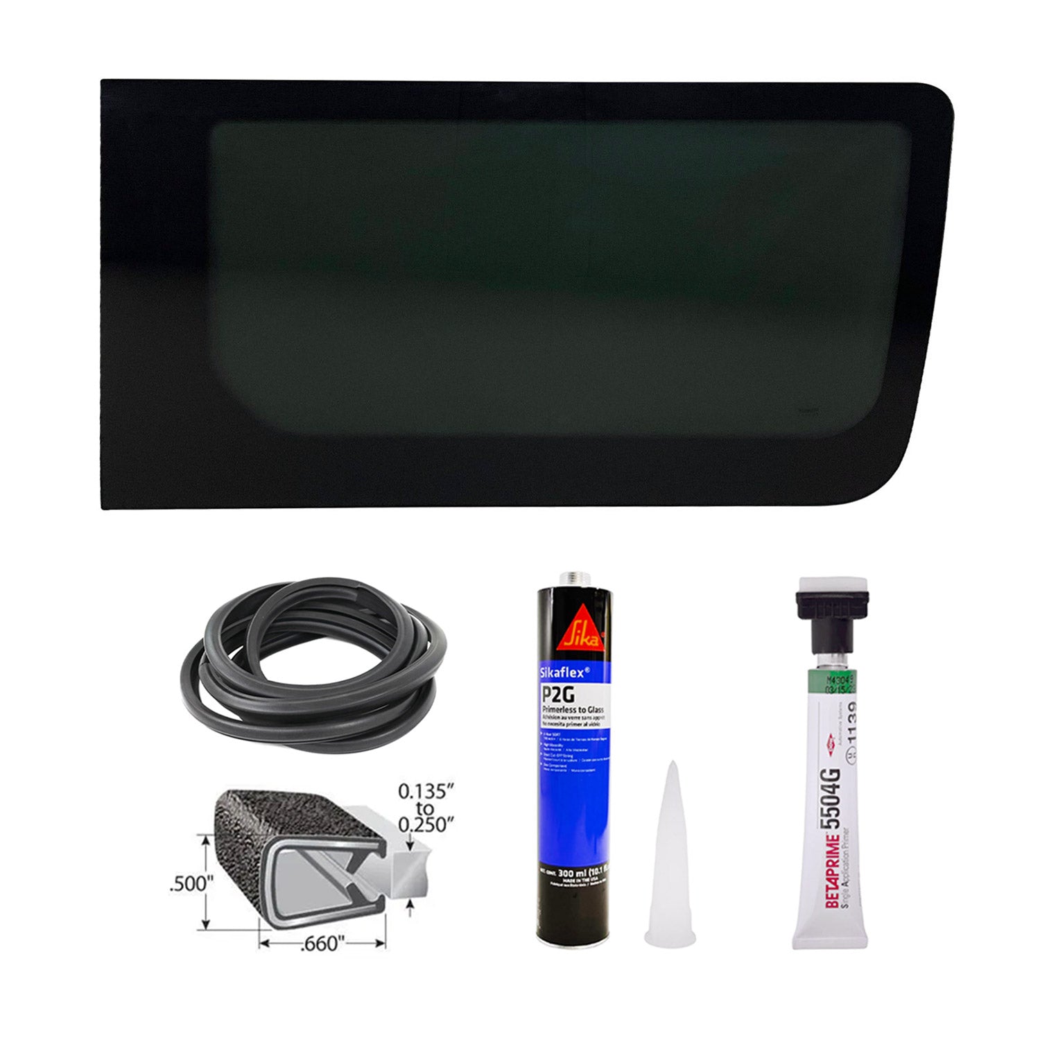 2006-2018 Mercedes Sprinter W906 Window Glass Fit Kit Right Sliding Fixed Door L2 L3 L4