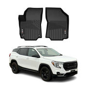 2018-2024 GMC Terrain / Terrain Denali Premium Floor Mats Liners First Row Front Black