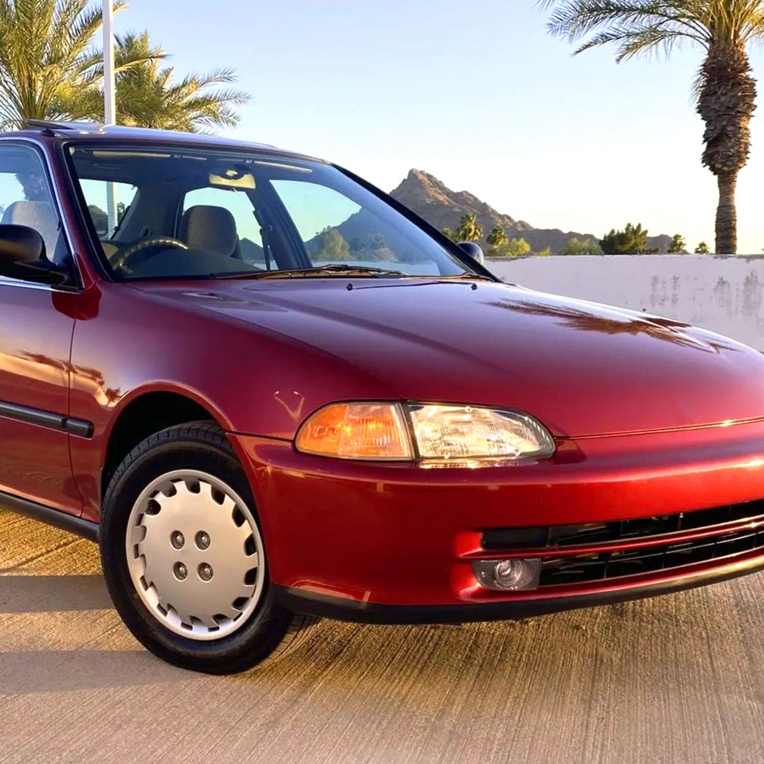 1992-1995 Honda Civic Sedan H3 Fog Lights Kit Switch & Wiring Harness Chrome