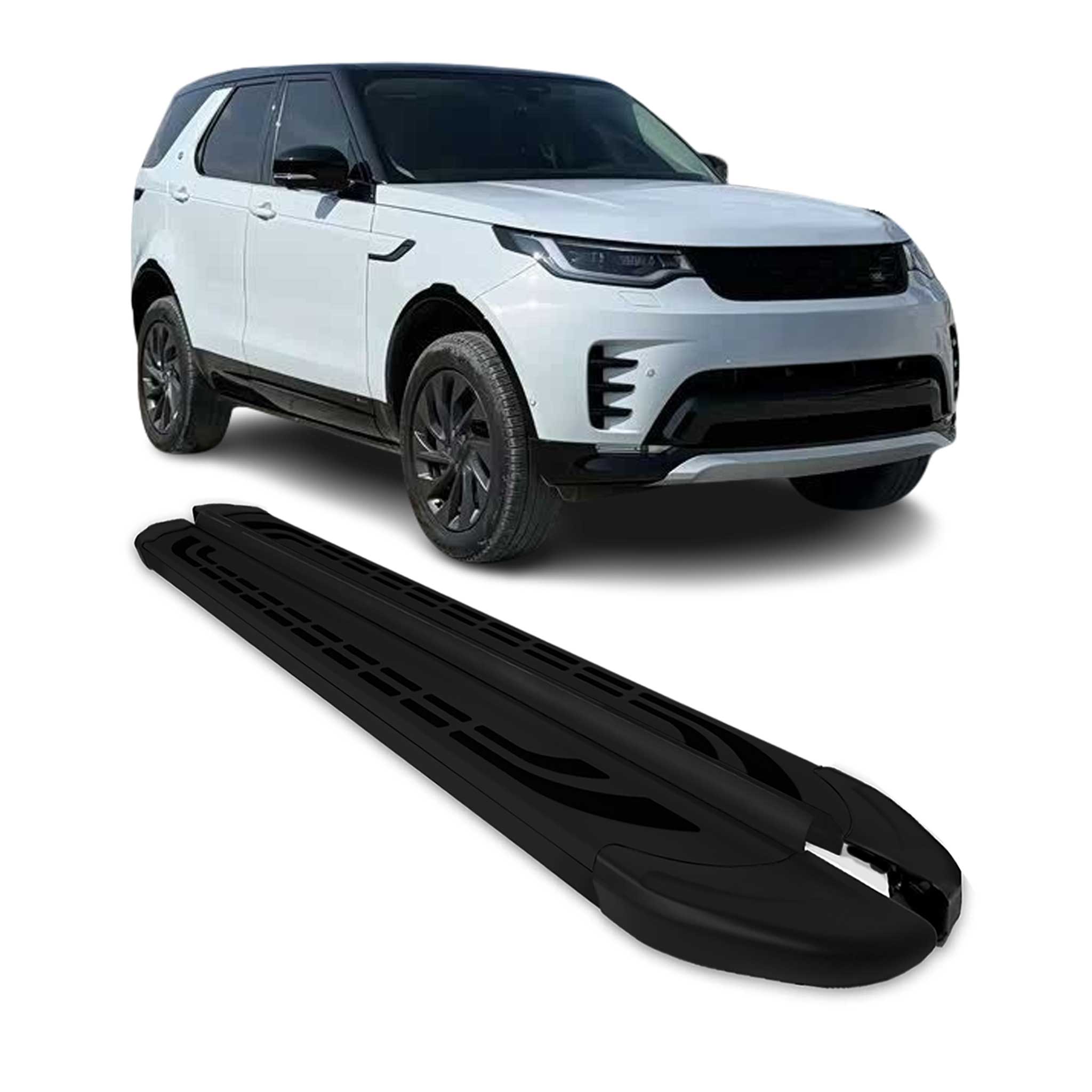 2017-2025 Land Rover Discovery Running Boards Side Steps Black