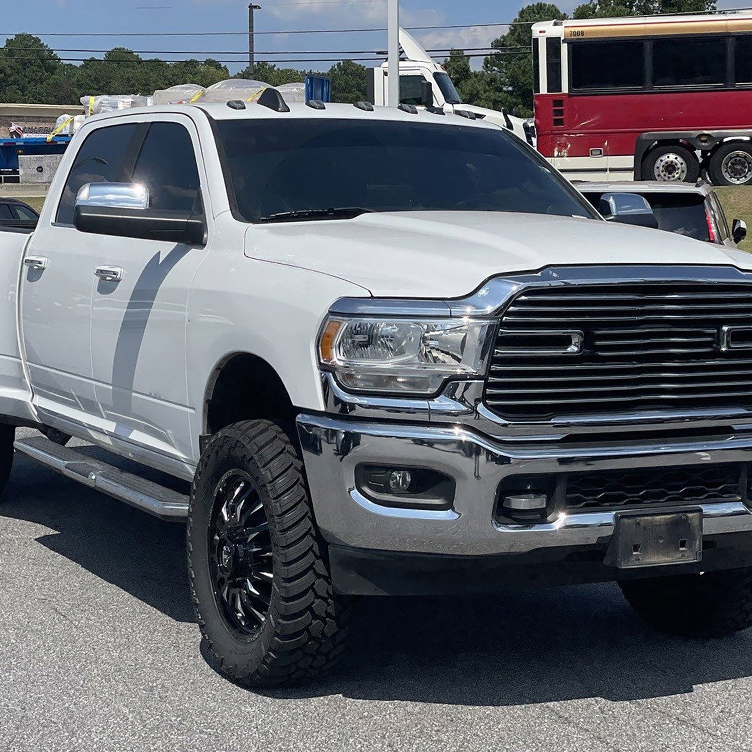 2019-2022 Ram 2500 3500 Chrome Manual Fold & Heated Side Mirror Passenger