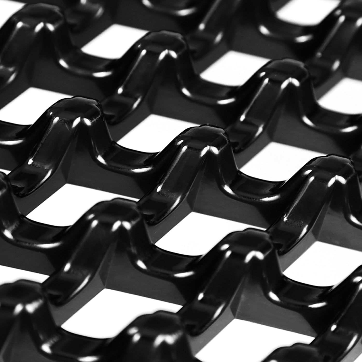 2009-2012 Dodge RAM 1500 Glossy Black ABS Honeycomb Mesh Grille