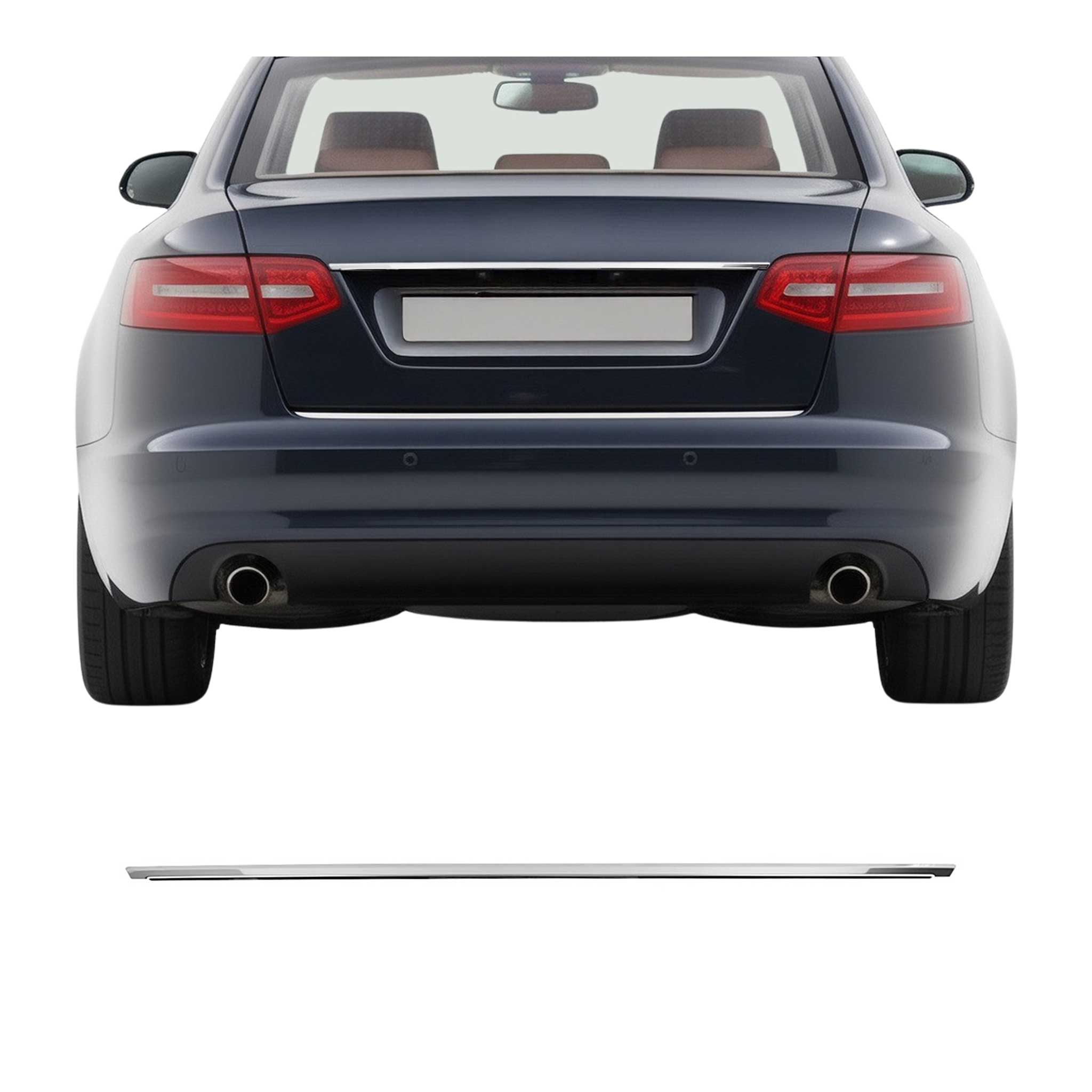 2009-2011 Audi A6 Sedan C6 4F Fl Trunk Door Handle Cover Stainless Steel