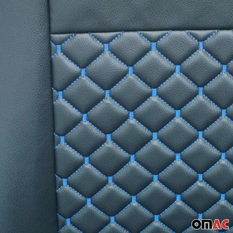 2016-2024 Mercedes Metris Leather Front Car Seat Covers Protector Black Blue