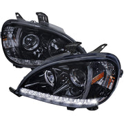 1998-2001 Mercedes Benz W163 ML Class Projector Headlights SMD LED Light Smoke