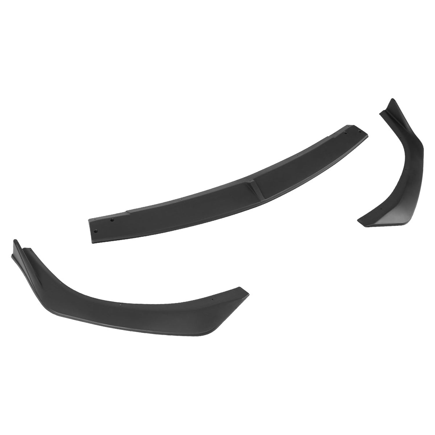 2019-2020 Mazda 3 Matte Black Polypropylene 3Pcs Front Bumper Lip Set