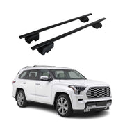 Roof Racks Luggage Carrier Cross Bars Iron for Toyota Sequoia 2023-2026 Black 2x