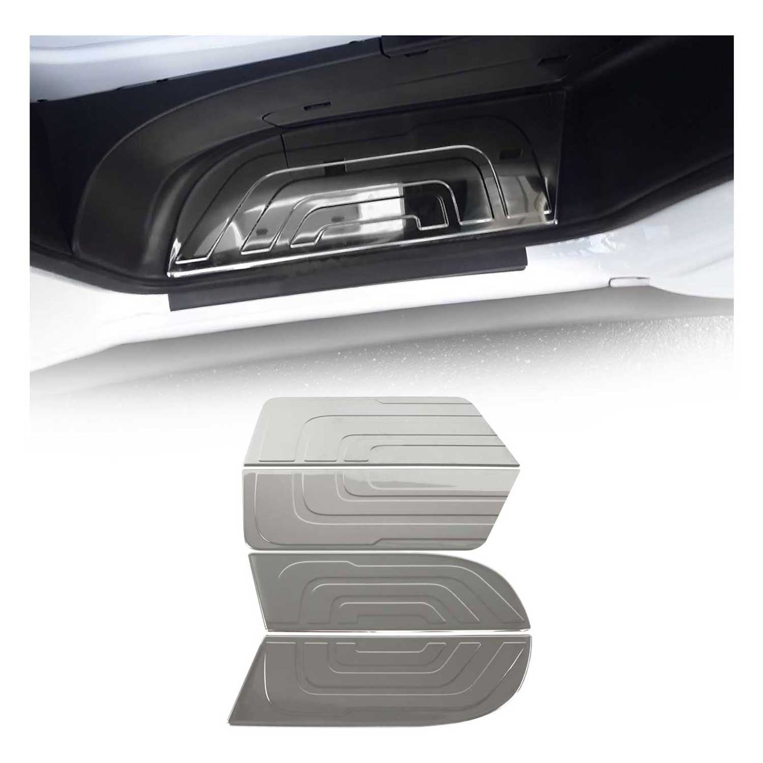 2019-2026 Mercedes Sprinter W907 910 Door Sill Scuff Plate Scratch Stainless Steel 4x