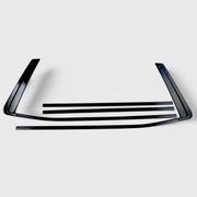 2021-2024 Chevrolet Tahoe Window Trim Set Gloss Black 6Pcs ABS Plastic