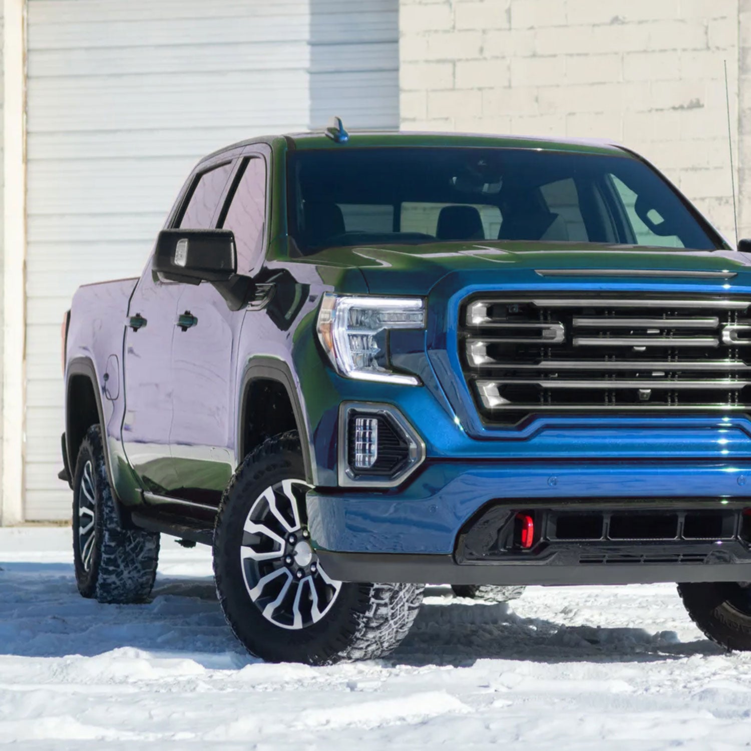 2019-2024 GMC Sierra 1500 Black Manual Fold & Heated Side Mirror Passenger