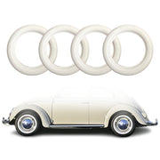 Nissan Sentra 16" Tire Wall Portawall Rims Sidewall Rubber Ring Set White 4x