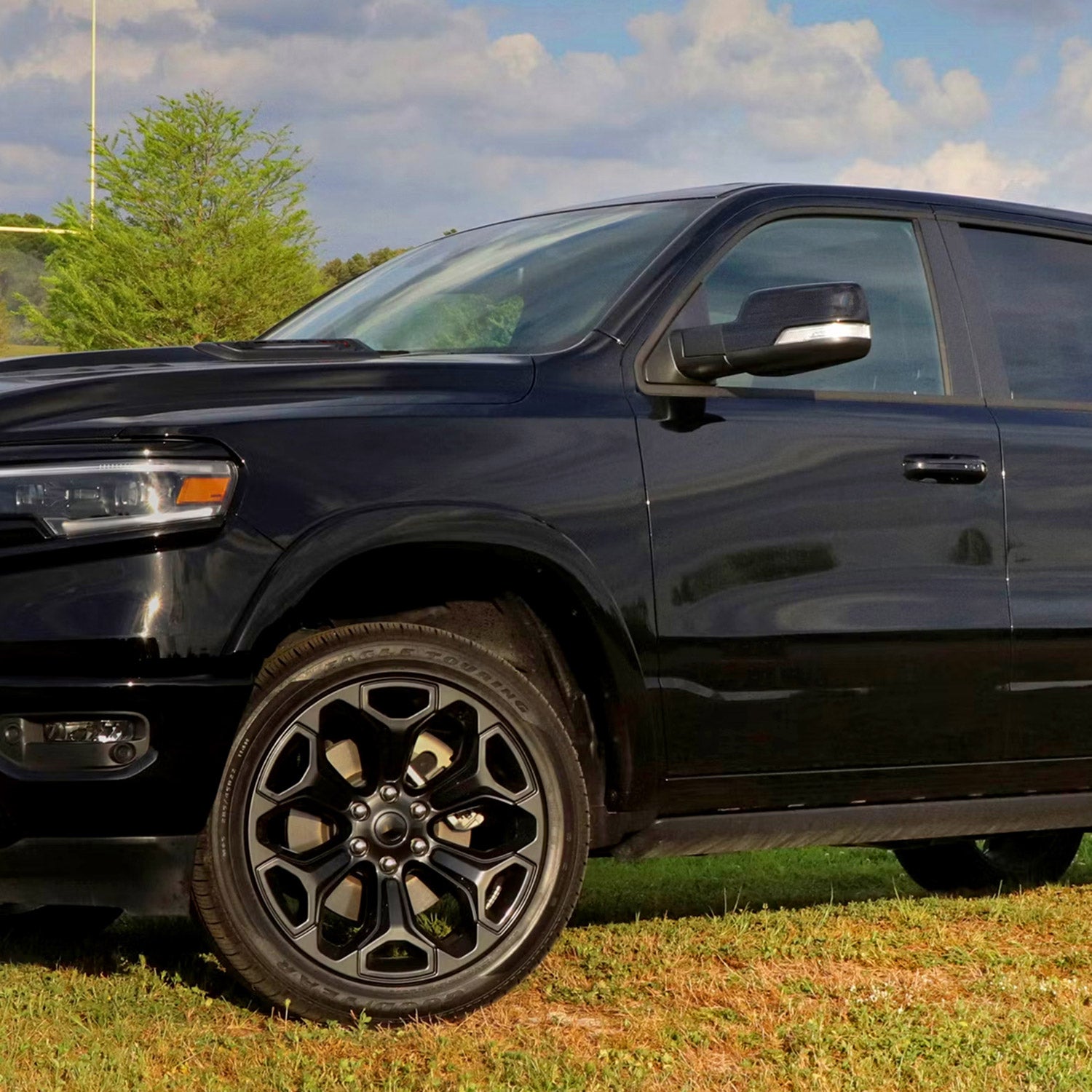 2019-2024 Dodge RAM 1500 Black Auto-Fold Side Mirror Driver Side